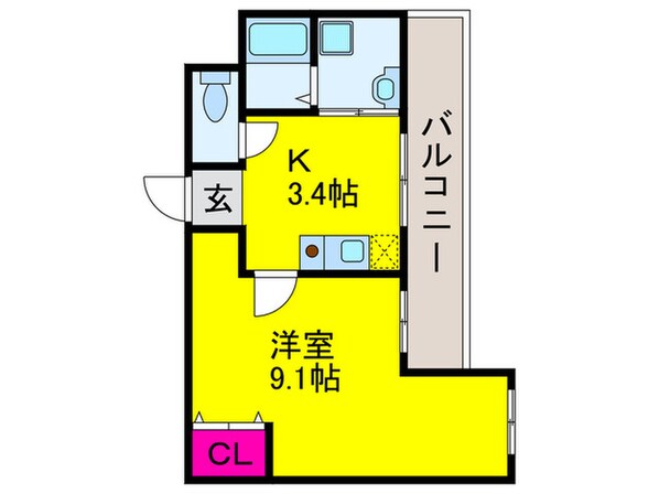 GROOVE平野の物件間取画像